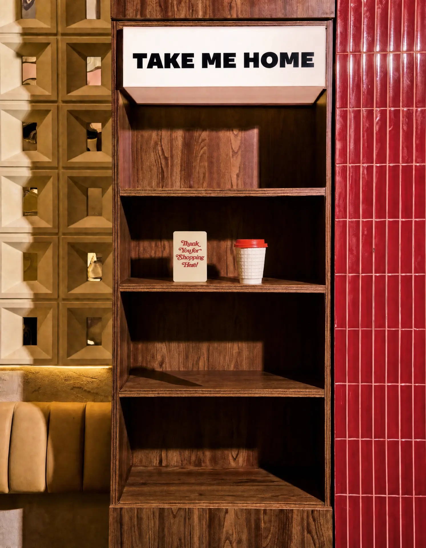 IRLs card in situ: The coffee shop