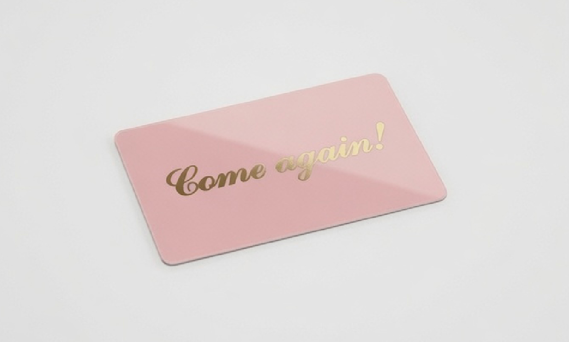 IRLs card design: Come Again — Blush