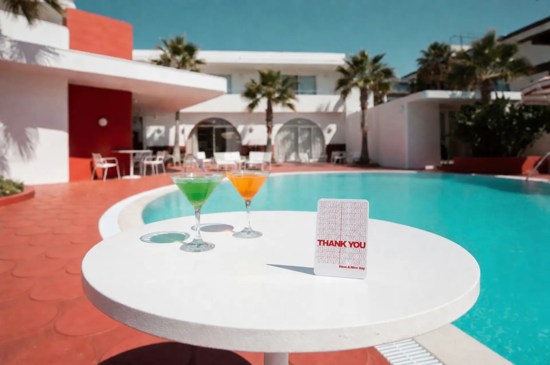 IRLs card in situ: The pool