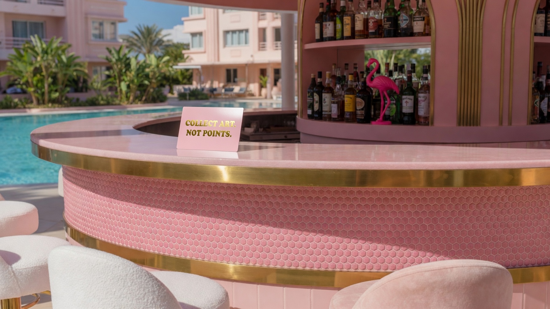 IRLs card in situ: The hotel