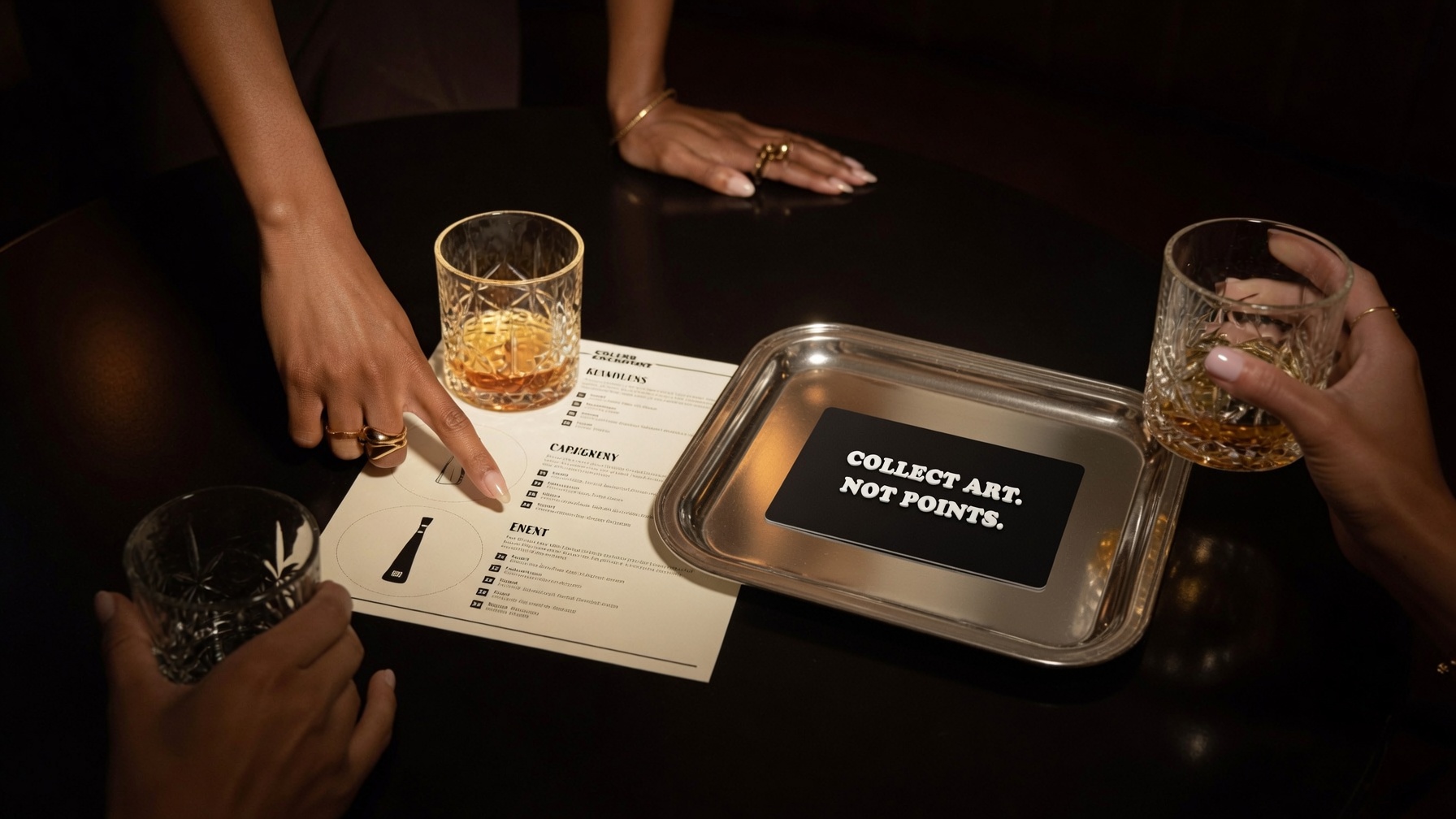 IRLs card in situ: The bar